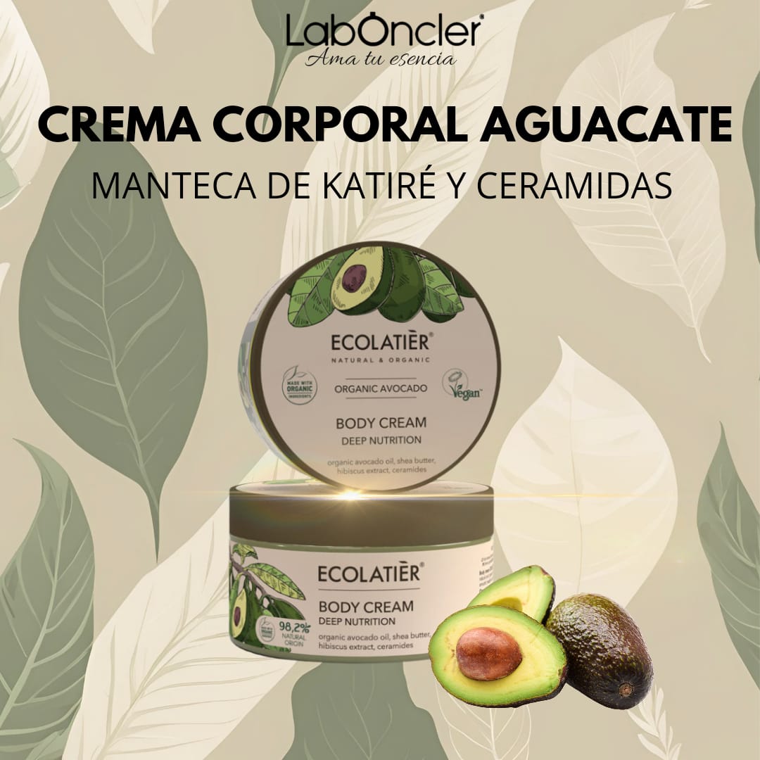 ECOLATIER - Crema Corporal Nutrición Profunda Aguacate Ecológico