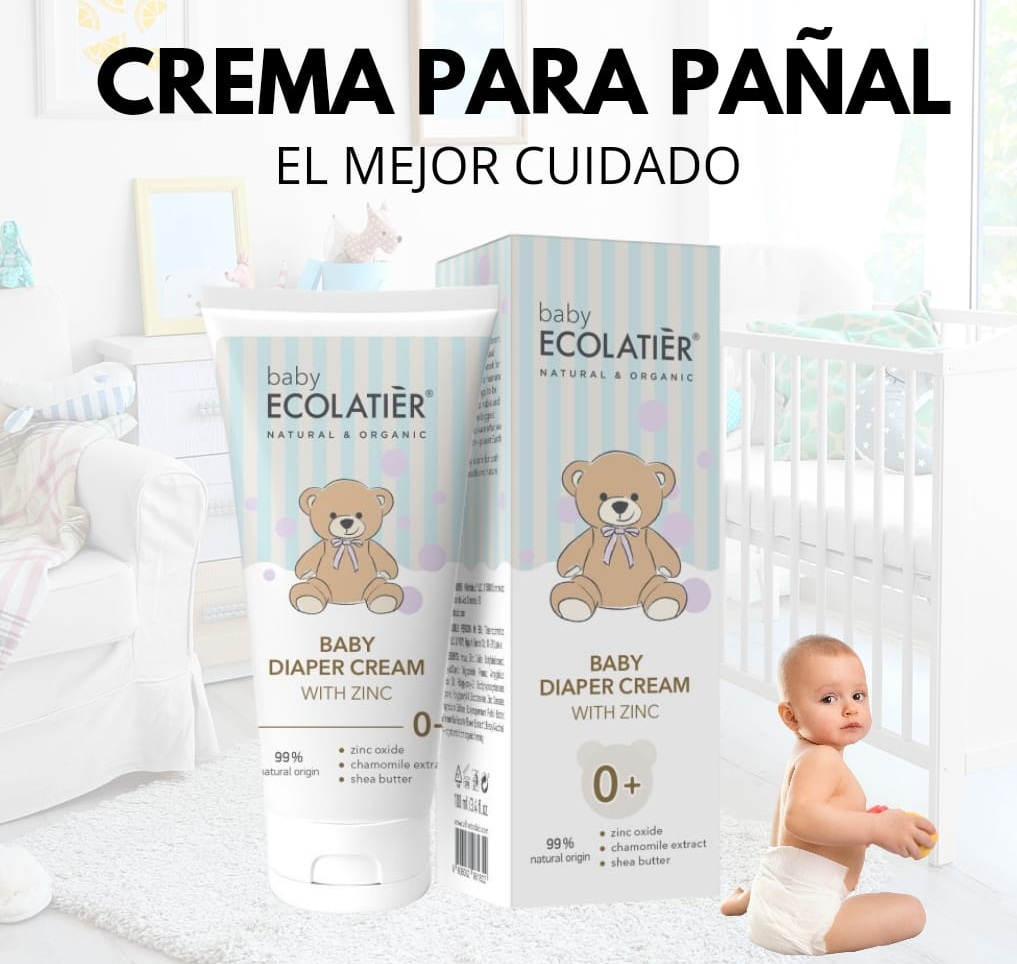 ECOLATIER Crema para el Pañal del Bebé con Zinc