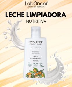 ECOLATIER Leche Limpiadora Facial Revitalizante y Nutritiva Argán Ecológico