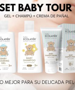 ECOLATIER SET BABY TOUR (Champú Bebé + Gel Bebé + Crema Pañal)