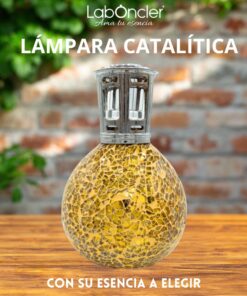 Lámpara Catalítica DORADA 200ml+Esencia 200ml