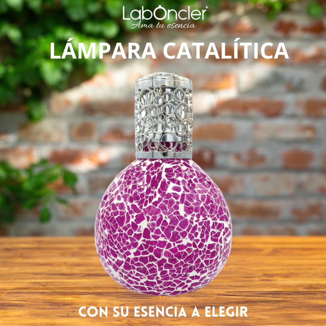 Lámpara Catalítica FUCSIA 200ml + Esencia 200ml