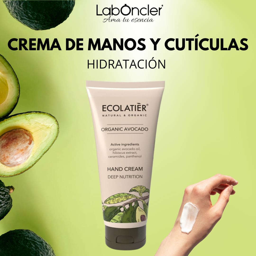 ECOLATIER - Crema de Manos Nutrición Profunda Aguacate Ecológico
