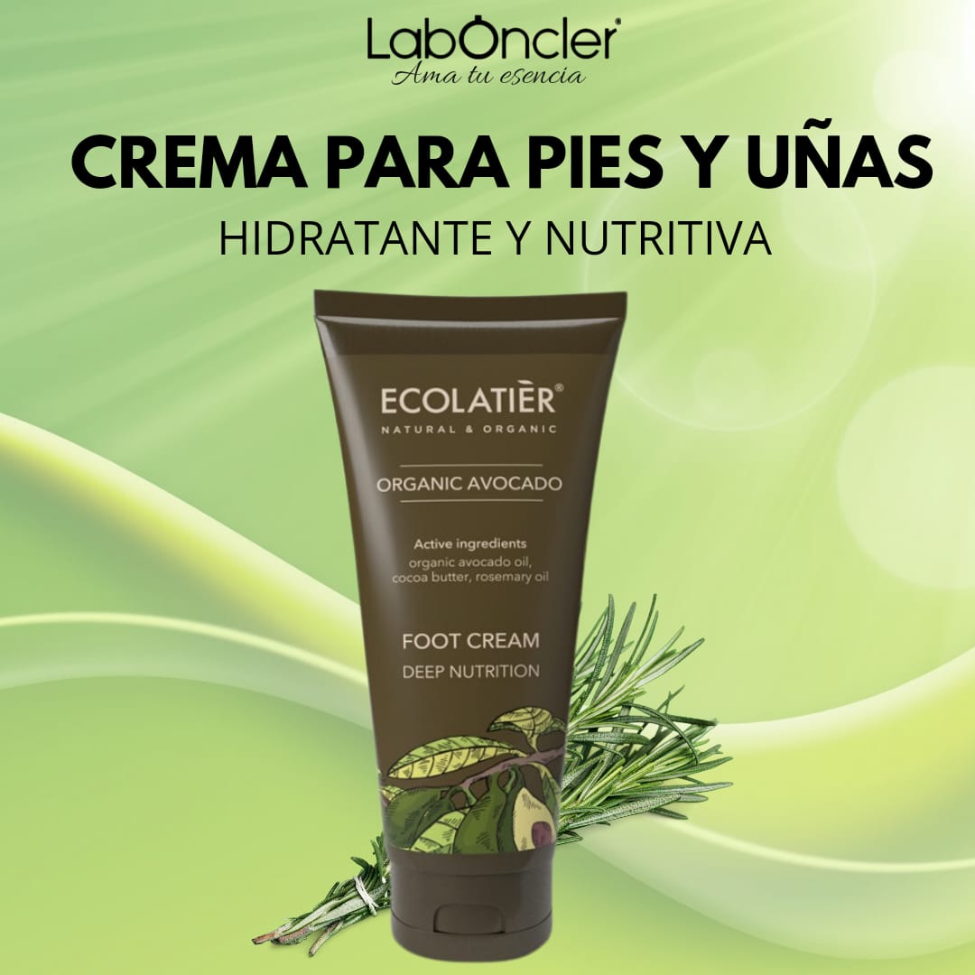 ECOLATIER - Crema de Pies Nutrición Profunda Aguacate Ecológico