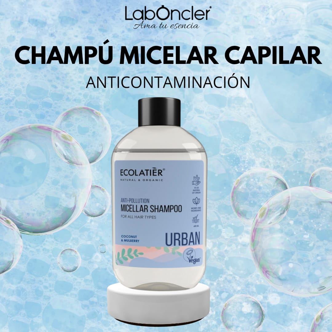 ECOLATIER - Champú Micelar Antipolución para Todo Tipo de Cabello