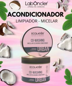 ECOLATIER - Acondicionador Limpiador Micelar Moringa y Coco)