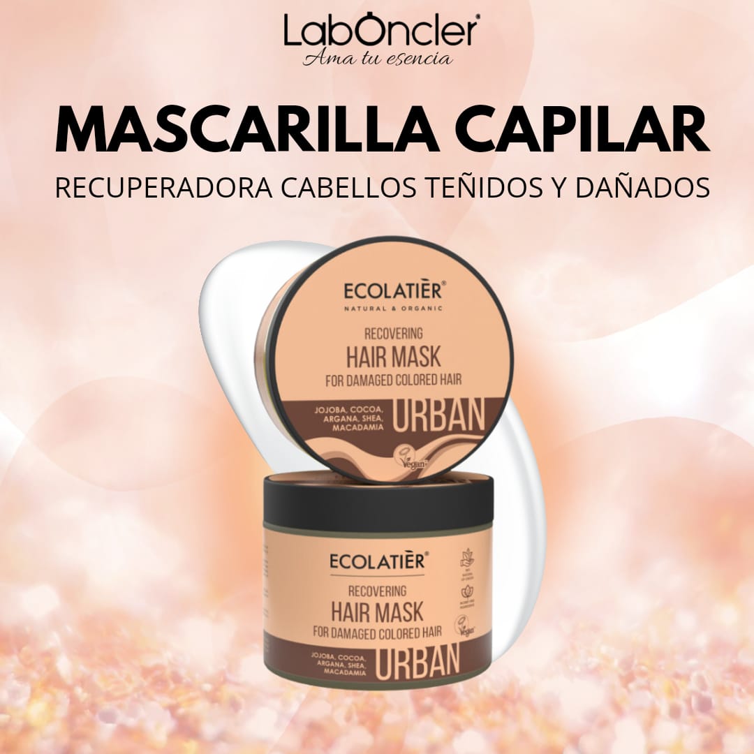 ECOLATIER - Mascarilla Capilar Recuperadora para Cabellos Teñidos
