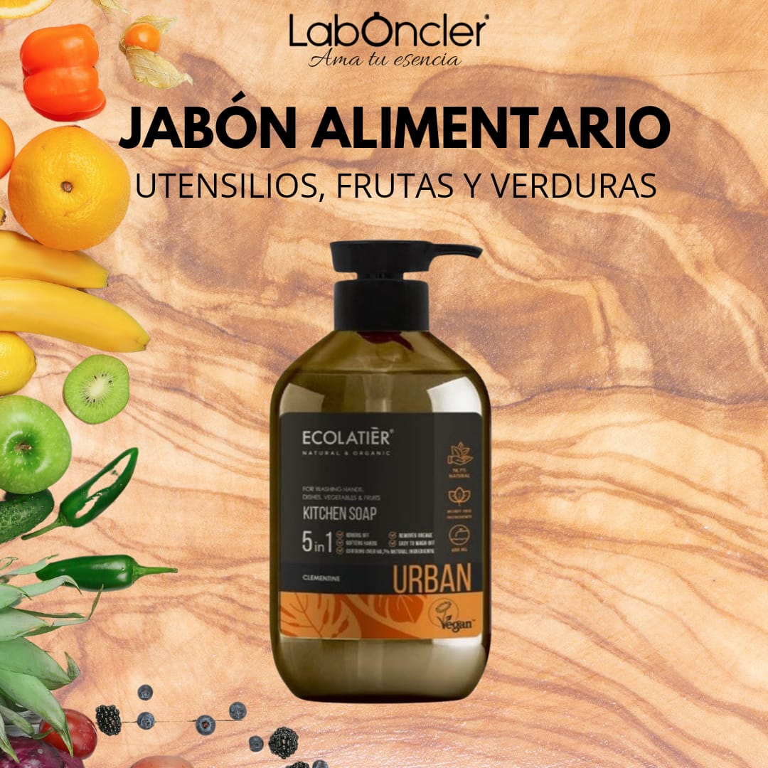 ECOLATIER - Jabón Líquido de Cocina Clementina