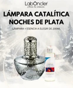 Lámpara Catalítica NOCHES DE PLATA 200ml + Esencia 200ml