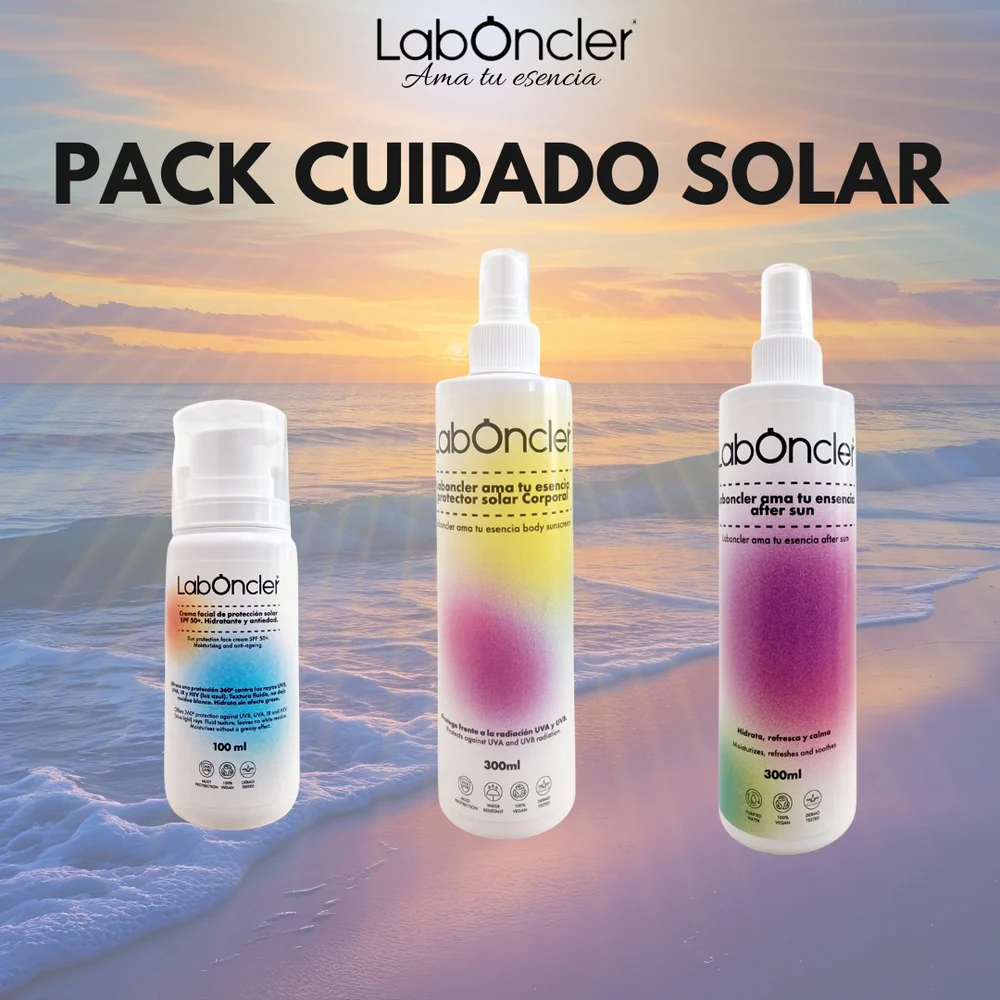PACK COMPLETO ATENCIÓN SOLAR (Crema corporal 50 SPF + After sun + Crema facial 50 SPF)